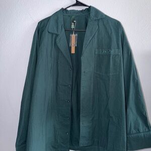 Skims Cotton Poplin Sleep Shirt - M - NWT